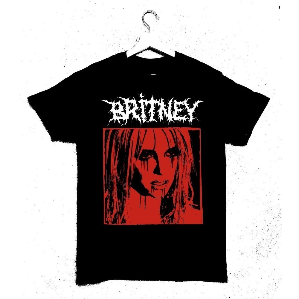 Britney Black Metal Rock Band Tshirt Retro Classic Unisex Tshirt